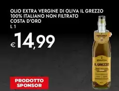 Costa d'Oro - Olio Extra Vergine Di Oliva Il Grezzo 100% Italiano Non Filtrato Costa d'Oro - Olio Extra Vergine Di Oliva Il Grezzo 100% Italiano Non Filtrato