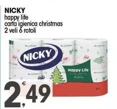 Nicky - Happy Life Carta Igienica Christmas Nicky - Happy Life Carta Igienica Christmas