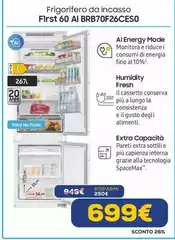 Samsung - Frigorifero Da Incasso First 60 AI BRB70F26CES0