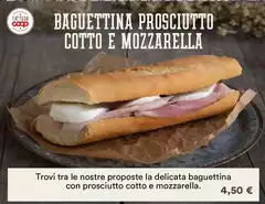 Fatto - Baguettina Prosciutto Cotto E Mozzarella