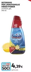 Finish - Detersivo Per Lavastoviglie Power Finish - Detersivo Per Lavastoviglie Power