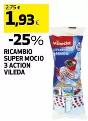 Vileda - Ricambio Super Mocio 3 Action