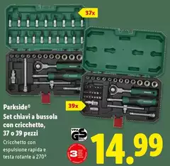 Parkside - Set Chiavi A Bussola Con Cricchetto, 37 O 39 Pezzi Parkside - Set Chiavi A Bussola Con Cricchetto, 37 O 39 Pezzi