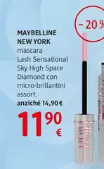 Maybelline New York - Mascara Lash Sensational Sky High Space Diamond Assort.