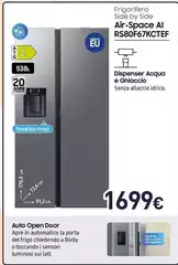 Samsung - Frigorifero Side By Side Air-Space Ai RS80F67KCTEF Samsung - Frigorifero Side By Side Air-Space Ai RS80F67KCTEF