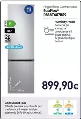 Samsung - Frigorifero Combinato Ecoflex RB38T607BS9 Samsung - Frigorifero Combinato Ecoflex RB38T607BS9
