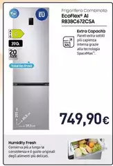 Samsung - Frigorifero Combinato Ecoflex Ai RB38C672CSA Samsung - Frigorifero Combinato Ecoflex Ai RB38C672CSA