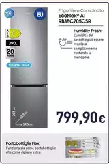 Samsung - Frigorifero Combinato Ecoflex Ai RB38C705CSR Samsung - Frigorifero Combinato Ecoflex Ai RB38C705CSR