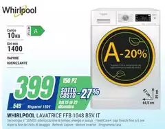 Whirlpool - Lavatrice FFB 1048 BSV IT
