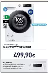 Samsung - Lavatrice 1.400 Giri Ai-Control WW90DG6U25LE Samsung - Lavatrice 1.400 Giri Ai-Control WW90DG6U25LE