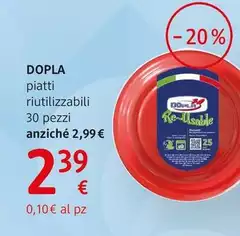 Dopla - Piatti Riutilizzabili 30Pezzi Dopla - Piatti Riutilizzabili 30Pezzi