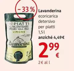 Lavanderina - Ricarica Detersivo Per Piatti 1,5 L Lavanderina - Ricarica Detersivo Per Piatti 1,5 L