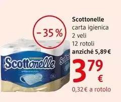 Scottonelle - Carta Igienica 2 Veli 12 Rotoli Scottonelle - Carta Igienica 2 Veli 12 Rotoli