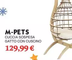 M-Pets - Cuccia Sospesa Gatto Con Cuscino M-Pets - Cuccia Sospesa Gatto Con Cuscino