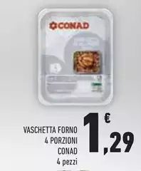 Conad - Vaschetta Forno 4 Porzioni