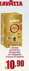 Lavazza - Qualità Oro Compatibile Con Nespresso Original 30 Capsule Lavazza - Qualità Oro Compatibile Con Nespresso Original 30 Capsule