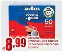 Lavazza - Crema & Gusto Classico 50 Cialde Per Macchina Espresso Lavazza - Crema & Gusto Classico 50 Cialde Per Macchina Espresso
