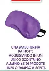 Lines - Una Mascherina Da Notte Acquistando In Un Unico Scontrino