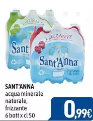 Sant'anna - Acqua Minerale Naturale, Frizzante Sant'anna - Acqua Minerale Naturale, Frizzante