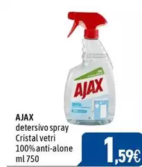 Ajax - Detersivo Spray Cristal Vetri 100% Anti-alone Ajax - Detersivo Spray Cristal Vetri 100% Anti-alone