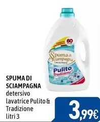 Spuma di Sciampagna - Detersivo Lavatrice Pulito & Tradizione Spuma di Sciampagna - Detersivo Lavatrice Pulito & Tradizione