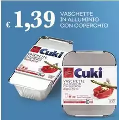 Cuki - Vaschette In Alluminio Con Coperchio