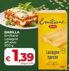Barilla - Emiliane Lasagne All'Uovo Barilla - Emiliane Lasagne All'Uovo
