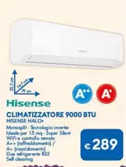 Hisense - Climatizzatore 9000 Btu Halo+