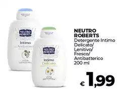 Neutro Roberts - Detergente Intimo Delicato/ Lenitivo/ Fresco/ Antibatterico