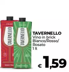 Tavernello - Vino In Brick Bianco/Rosso/Rosato