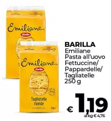 Barilla - Emiliane Pasta All'Uovo Fettuccine Barilla - Emiliane Pasta All'Uovo Fettuccine