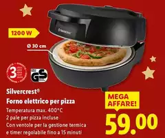 Silvercrest - Forno Elettrico Per Pizza