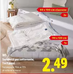 W5 - Sacchetti Per Sottovuoto, 1 O 2 Pezzi 