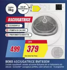 Beko - Asciugatrice Bmt83ew