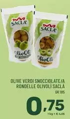 Saclà - Olive Verdi Snocciolate/A Rondelle Olivoli Saclà - Olive Verdi Snocciolate/A Rondelle Olivoli