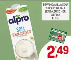 Alpro - Bevanda Alla Soia 100% Vegetale Senza Zuccheri