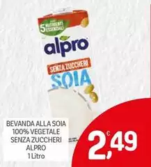 Alpro - Bevanda Alla Soia 100% Vegetale Senza Zuccheri