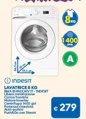 Indesit - Lavatrice 8 Kg BWA 81496X WV IT