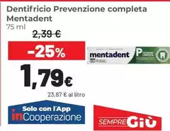 Mentadent - Dentifricio Prevenzione Completa