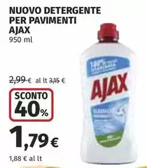 Ajax - Nuovo Detergente Per Pavimenti