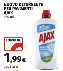 Ajax - Nuovo Detergente Per Pavimenti