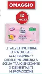 Fresh - Le Salvietine Intime Extra Delicate Acquistando 2 Salviettine Milleusi A Scelta Tra Igienizzante O Disinfettante In Promozione