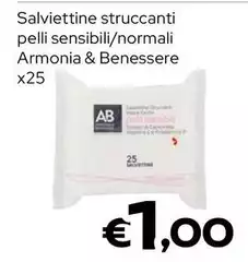 Armonia & Benessere - Salviettine Struccanti Pelli Sensibili