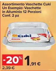 Cuki - Assortimento Vaschette  Un Esempio: Vaschette In Alluminio 12 Porzioni