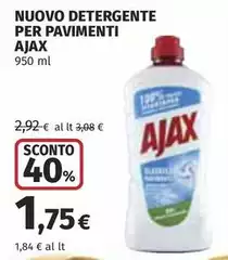 Ajax - Nuovo Detergente Per Pavimenti