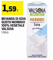 Valsoia - Bevanda Di Soia Gusto Morbido 100% Vegetale