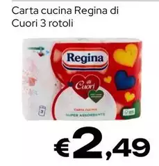 Regina - Di Cuore Carta Cucina 3 Rotoli