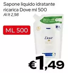 Dove - Sapone Liquido Idratante Ricarica