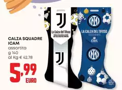 Icam - Calza Squadre  Assortita