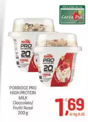 Milk protein - Porridge Pro High Protein